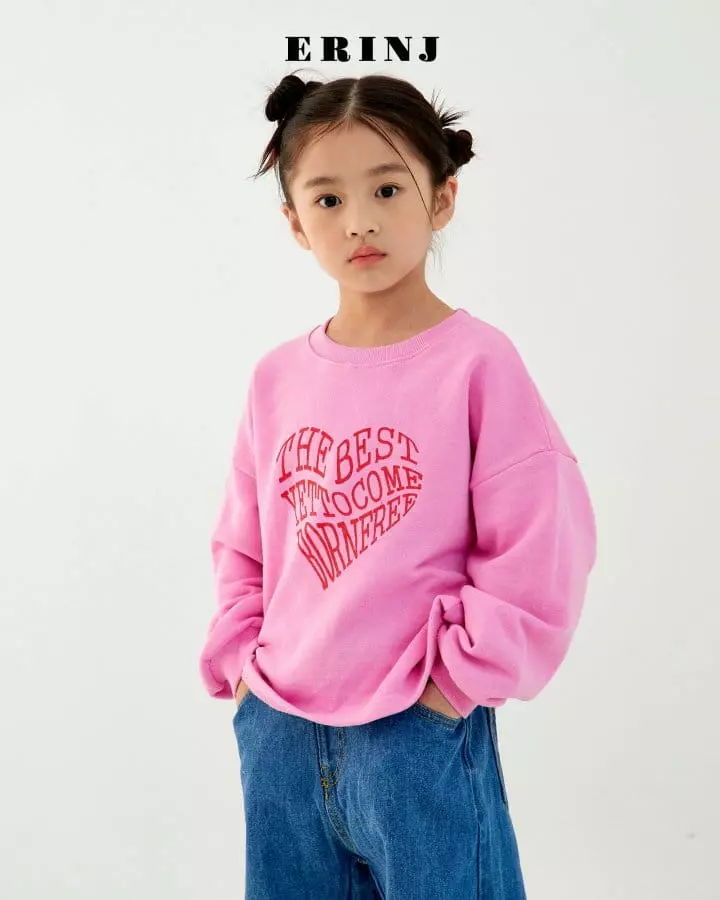 Erin J - Korean Children Fashion - #stylishchildhood - Heart Crop Sweatshirt - 11