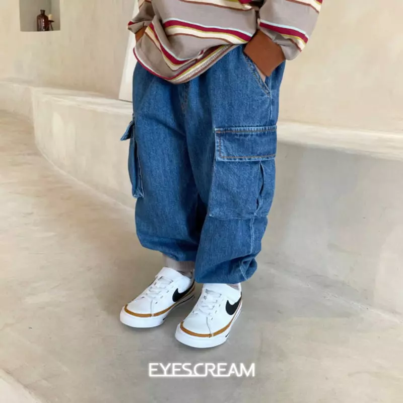Eyescream - Korean Children Fashion - #kidsshorts - F Cargo Jeans - 2