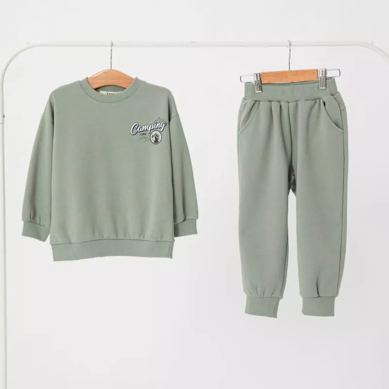 Fashion King - Korean Children Fashion - #childrensboutique - Camping Time Top Bottom Set - 11