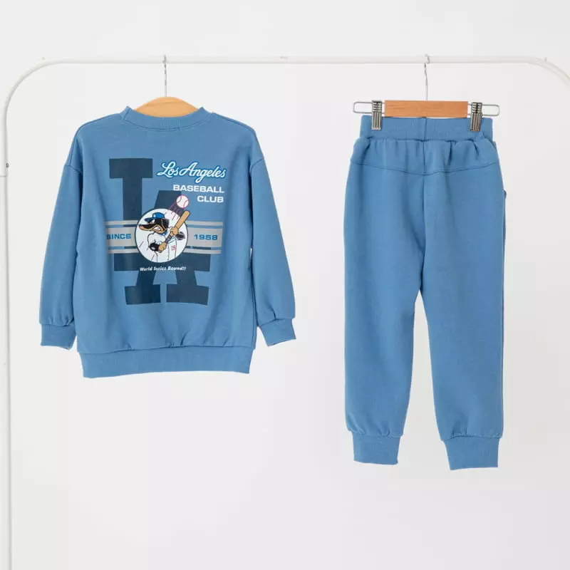 Fashion King - Korean Children Fashion - #childrensboutique - LA Top Bottom Set - 10