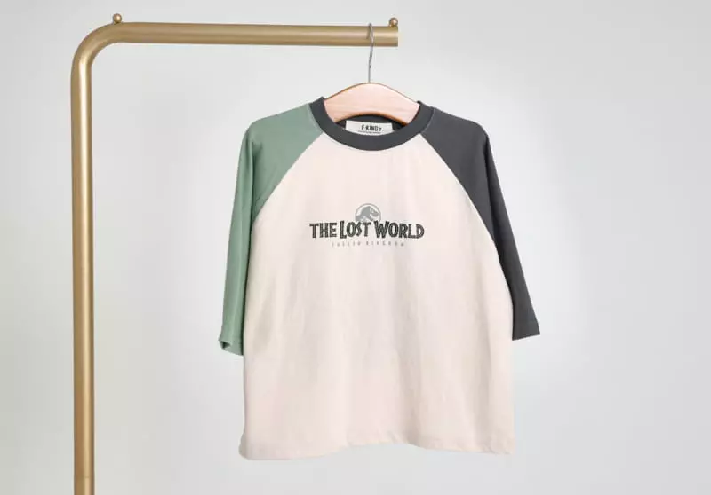 Fashion King - Korean Children Fashion - #fashionkids - Jurassic Raglan 7 Tee - 7