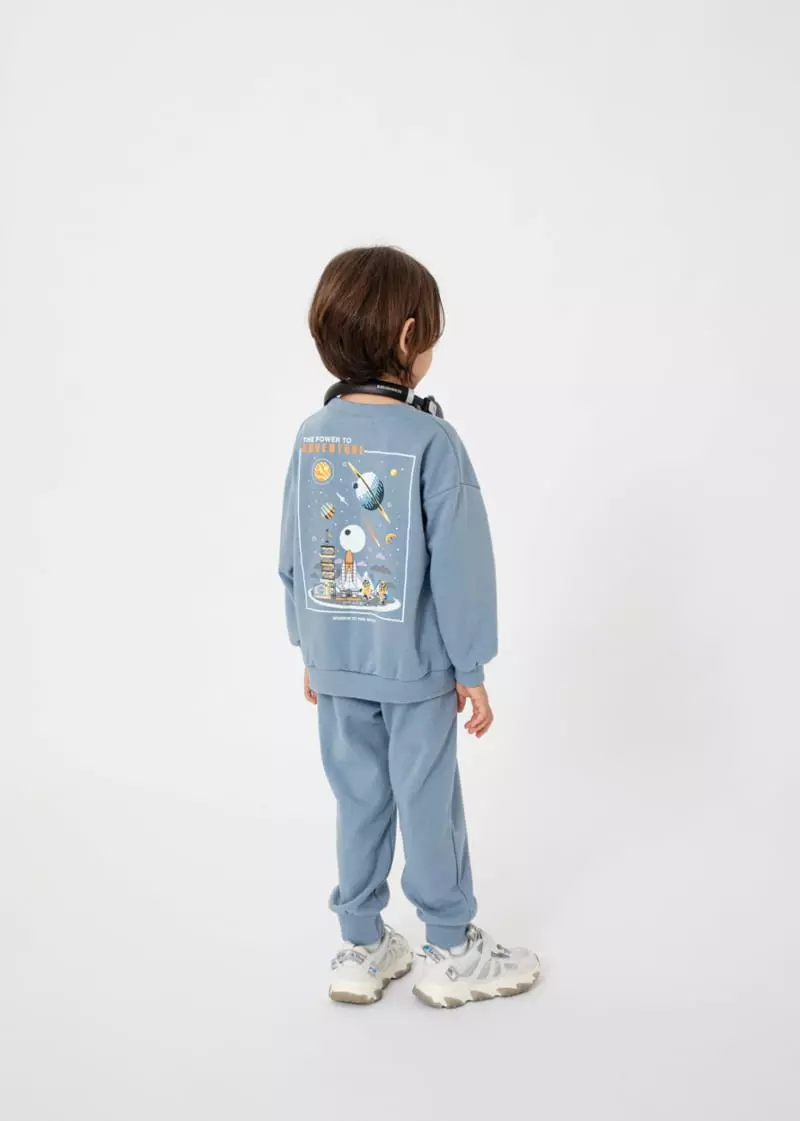 Fashion King - Korean Children Fashion - #kidzfashiontrend - Space Top Bottom Set - 2