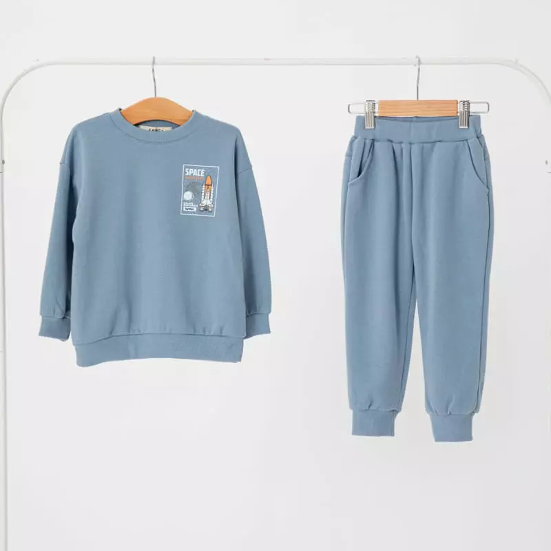 Fashion King - Korean Children Fashion - #minifashionista - Space Top Bottom Set - 6