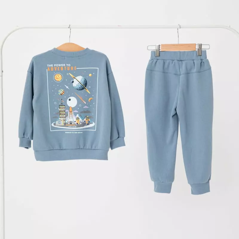 Fashion King - Korean Children Fashion - #prettylittlegirls - Space Top Bottom Set - 7