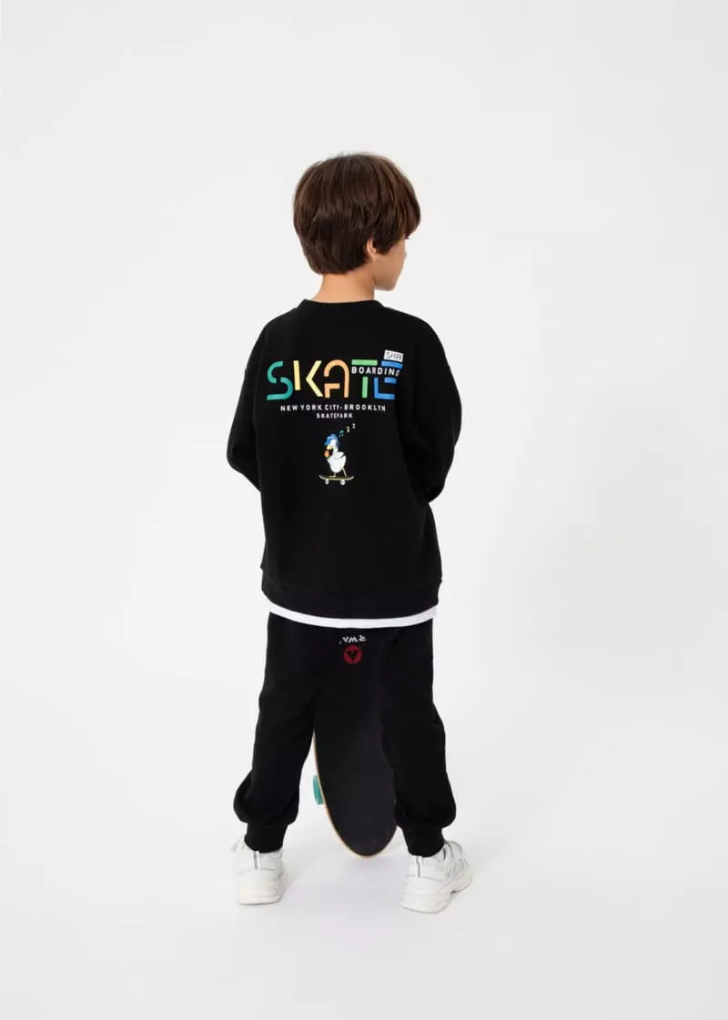 Fashion King - Korean Children Fashion - #prettylittlegirls - Skete Duck Layered Top Bottom Set - 3