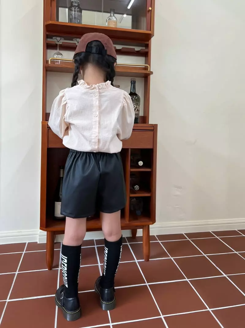 Fine-Studio - Korean Children Fashion - #childofig - Leather Shorts - 5