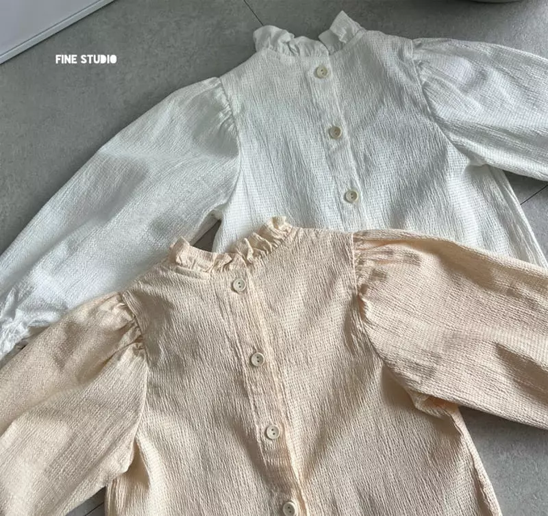 Fine-Studio - Korean Children Fashion - #minifashionista - Embo Blouse
