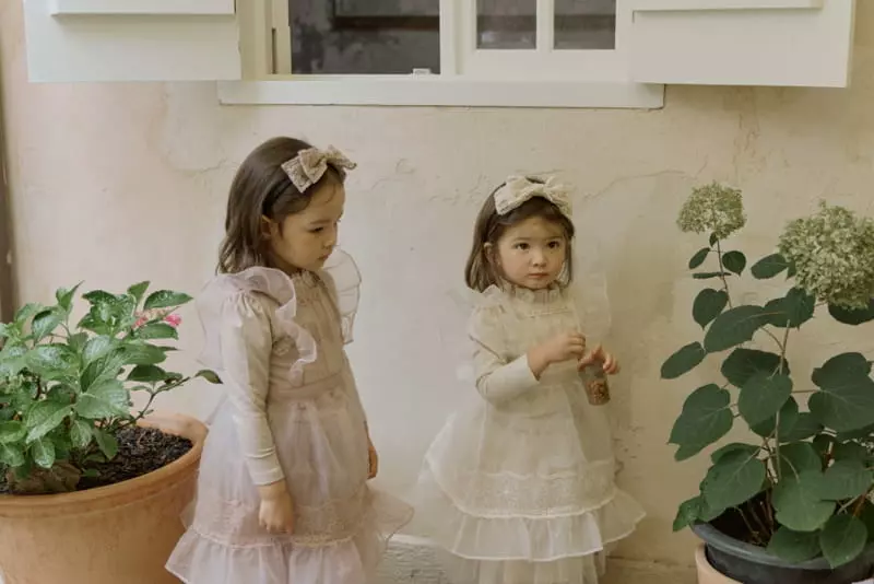 Flo - Korean Baby Fashion - #onlinebabyshop - Sier Lace Hairband - 12