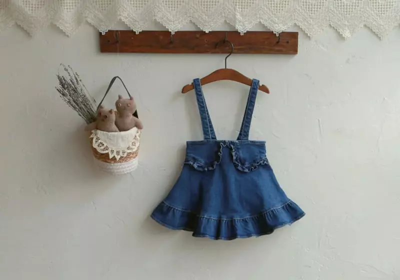 Flo - Korean Children Fashion - #kidzfashiontrend - Bibi Denim Skirt