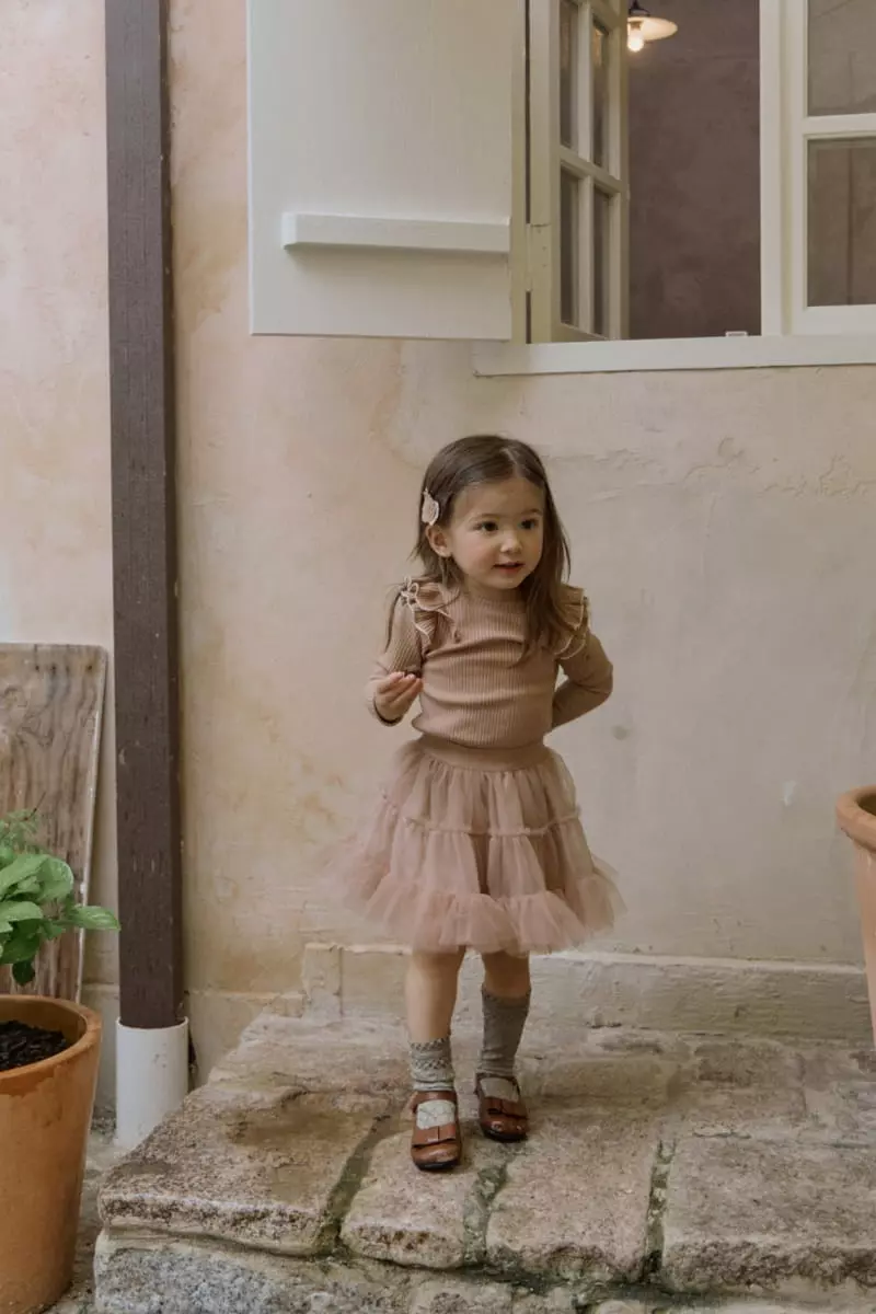 Flo - Korean Children Fashion - #littlefashionista - Mari Mesh Skirt - 7