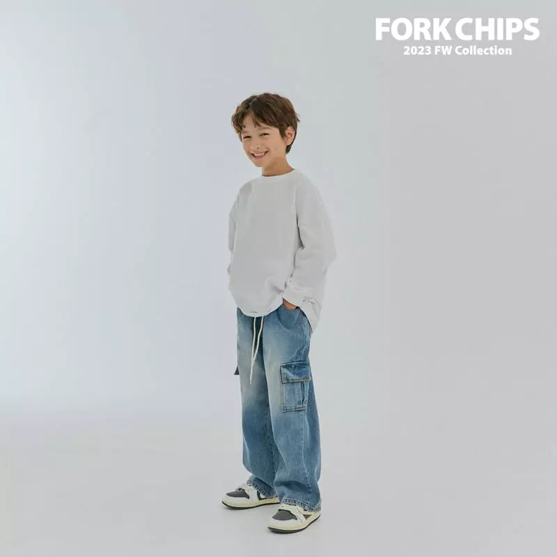 Fork Chips - Korean Children Fashion - #Kfashion4kids - Roof Jeans - 11