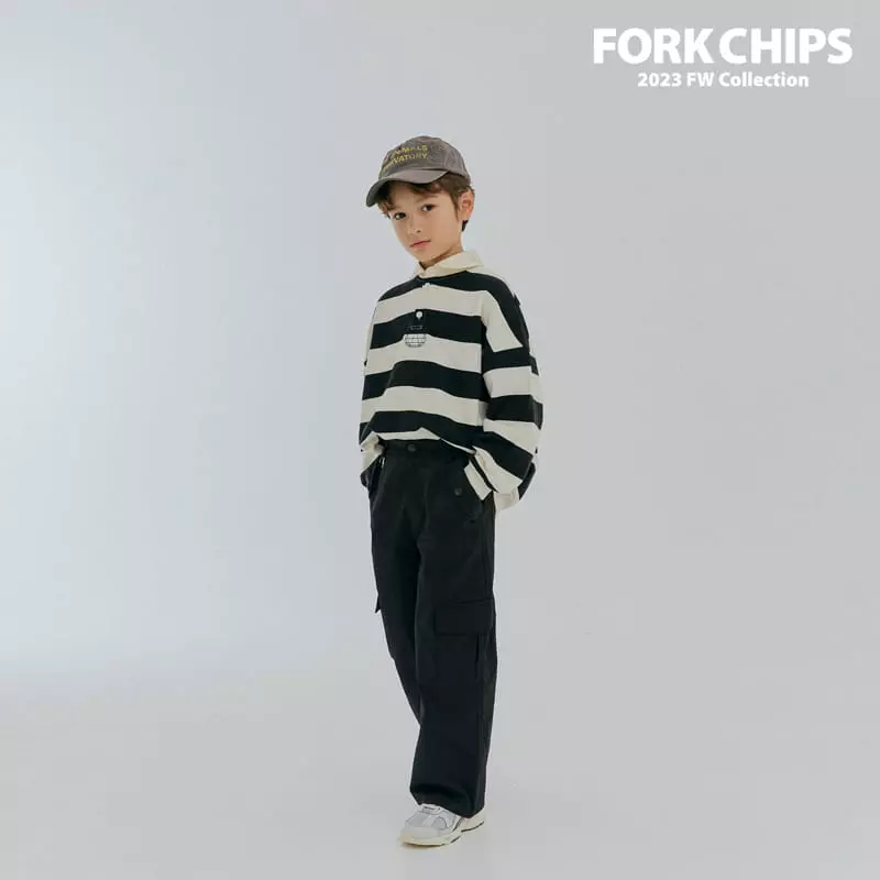 Fork Chips - Korean Children Fashion - #Kfashion4kids - Kinder Stripes Sweatshirt - 5