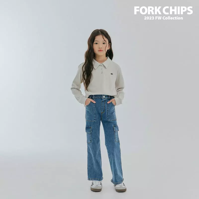 Fork Chips - Korean Children Fashion - #childofig - May Bootscut Jeans - 5