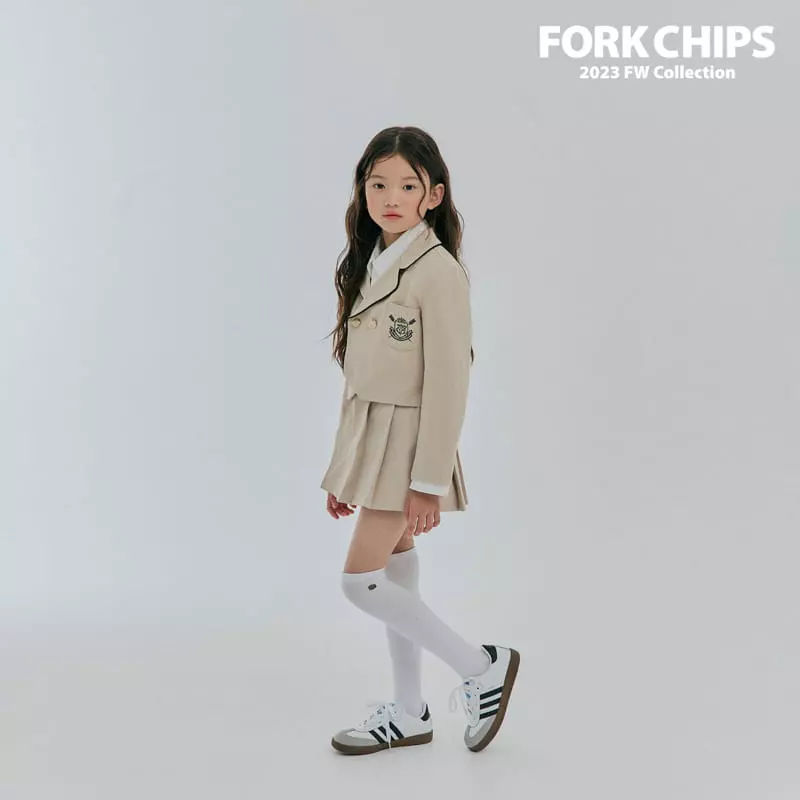 Fork Chips - Korean Children Fashion - #prettylittlegirls - Amber Crop Jacket - 4
