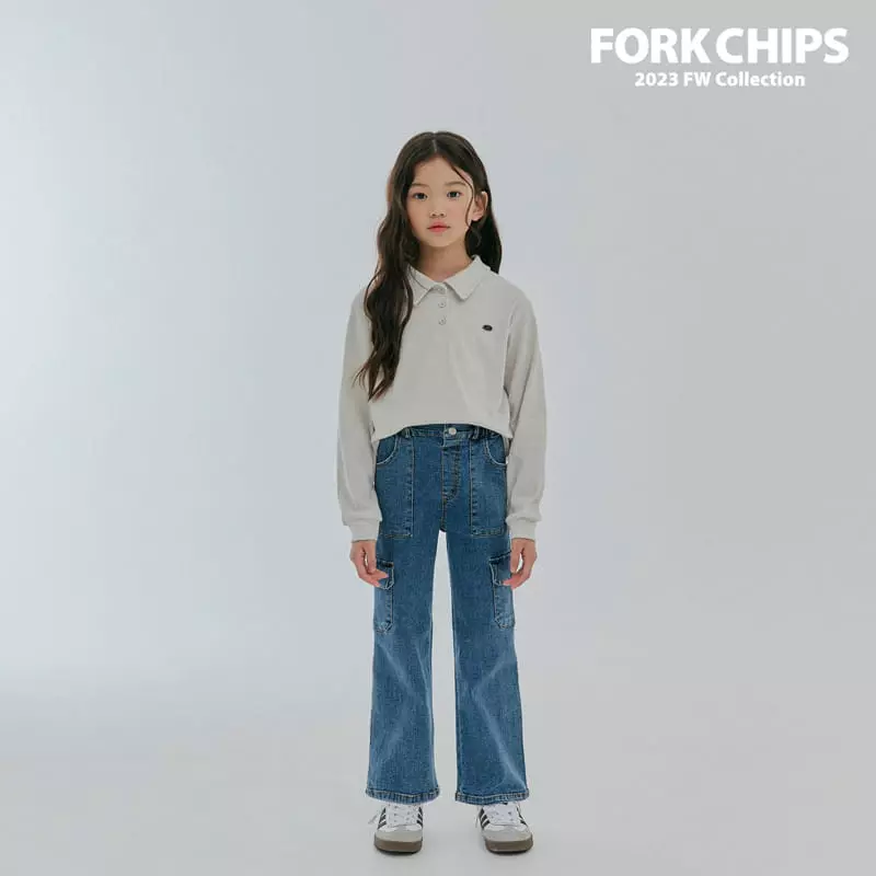 Fork Chips - Korean Children Fashion - #childrensboutique - May Bootscut Jeans - 6