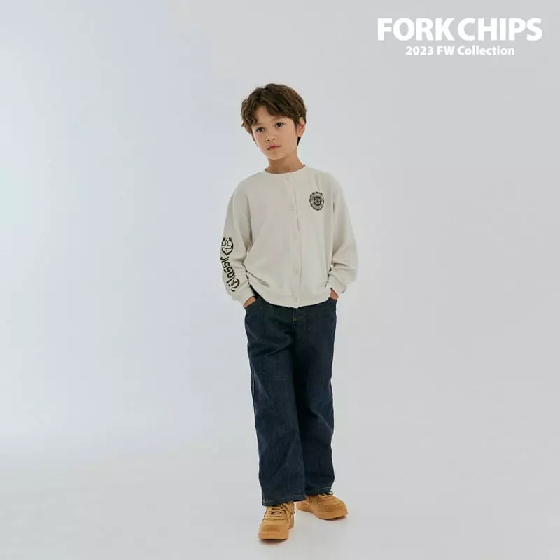 Fork Chips - Korean Children Fashion - #childrensboutique - Solid Jeans - 3