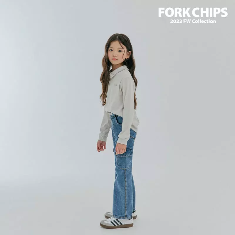 Fork Chips - Korean Children Fashion - #designkidswear - May Bootscut Jeans - 7