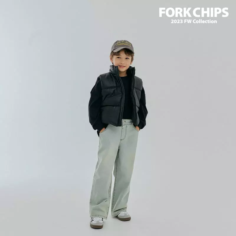 Fork Chips - Korean Children Fashion - #designkidswear - Glove Padding Vest - 2