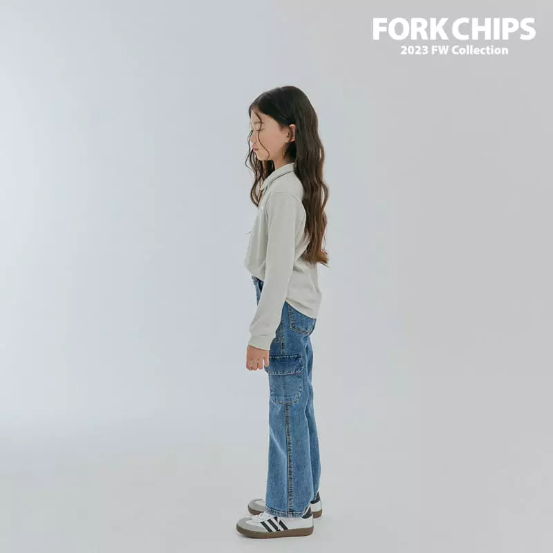 Fork Chips - Korean Children Fashion - #discoveringself - May Bootscut Jeans - 8