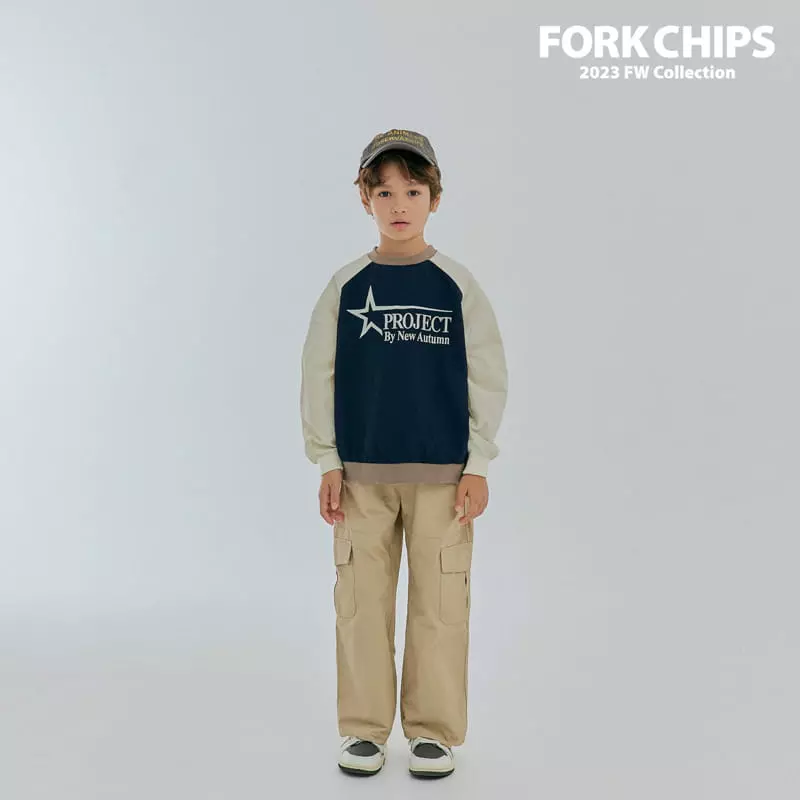 Fork Chips - Korean Children Fashion - #discoveringself - Star Anorak Sweatshirt