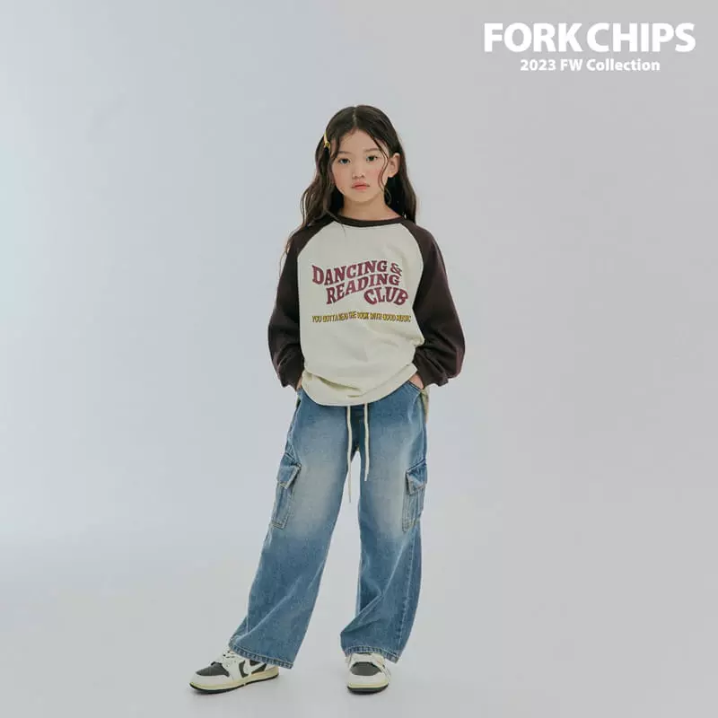 Fork Chips - Korean Children Fashion - #fashionkids - Heavy Tee - 2