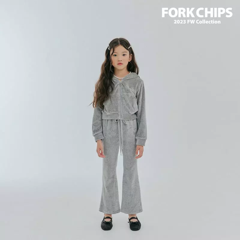 Fork Chips - Korean Children Fashion - #fashionkids - Twinkle Hoody Zip-up - 12