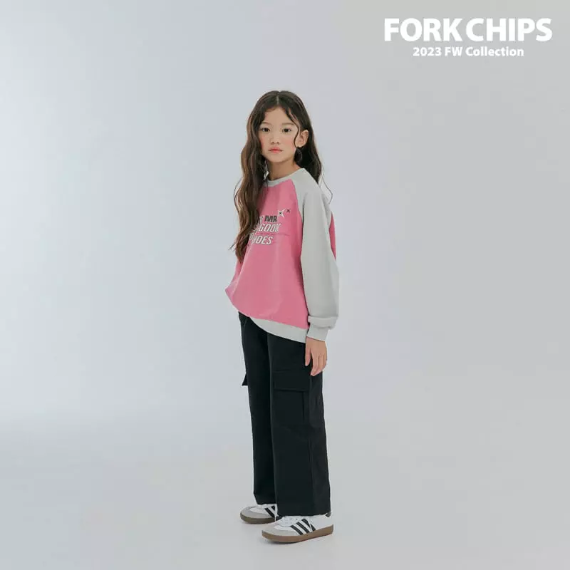 Fork Chips - Korean Children Fashion - #fashionkids - Goodie Raglan Sweatshirt - 3