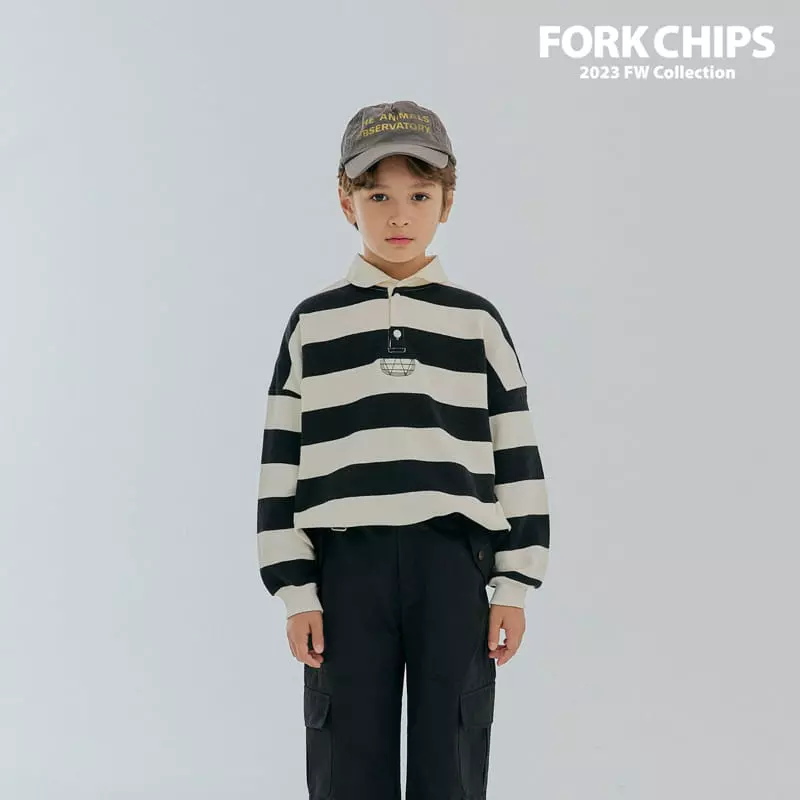 Fork Chips - Korean Children Fashion - #fashionkids - Kinder Stripes Sweatshirt