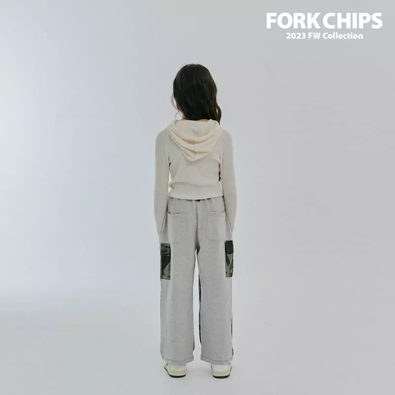 Fork Chips - Korean Children Fashion - #kidsshorts - Camo Half Pants - 12