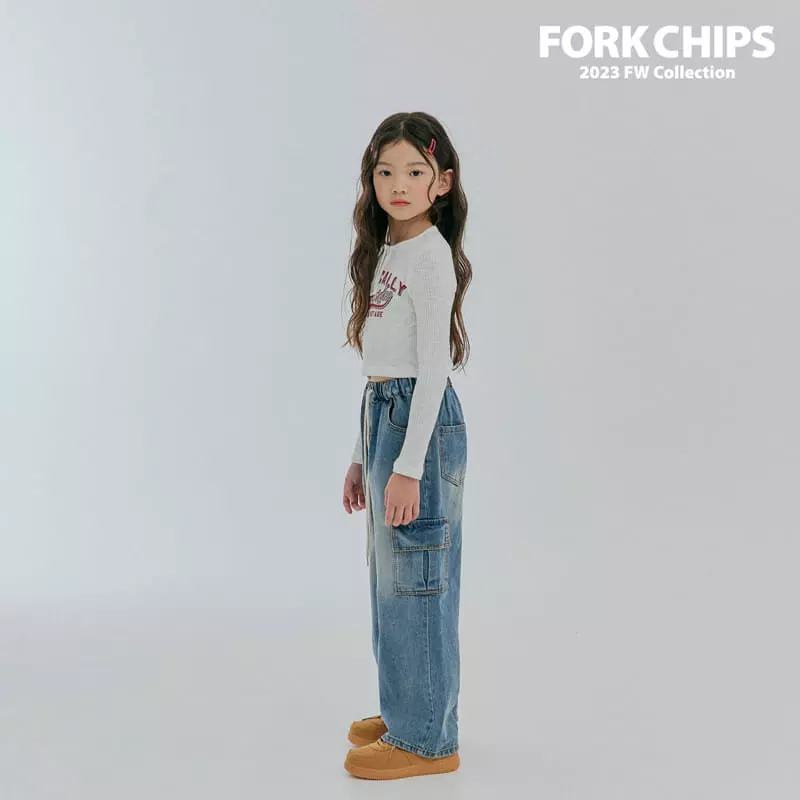 Fork Chips - Korean Children Fashion - #kidsshorts - Roof Jeans - 8