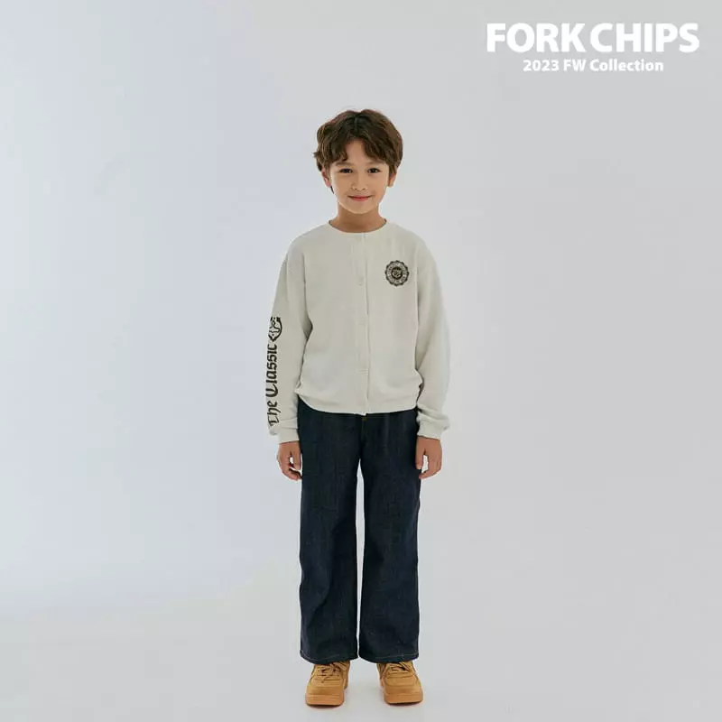 Fork Chips - Korean Children Fashion - #kidsshorts - Solid Jeans - 7