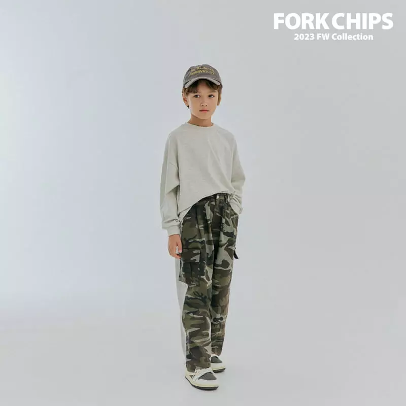 Fork Chips - Korean Children Fashion - #fashionkids - More Tee - 4