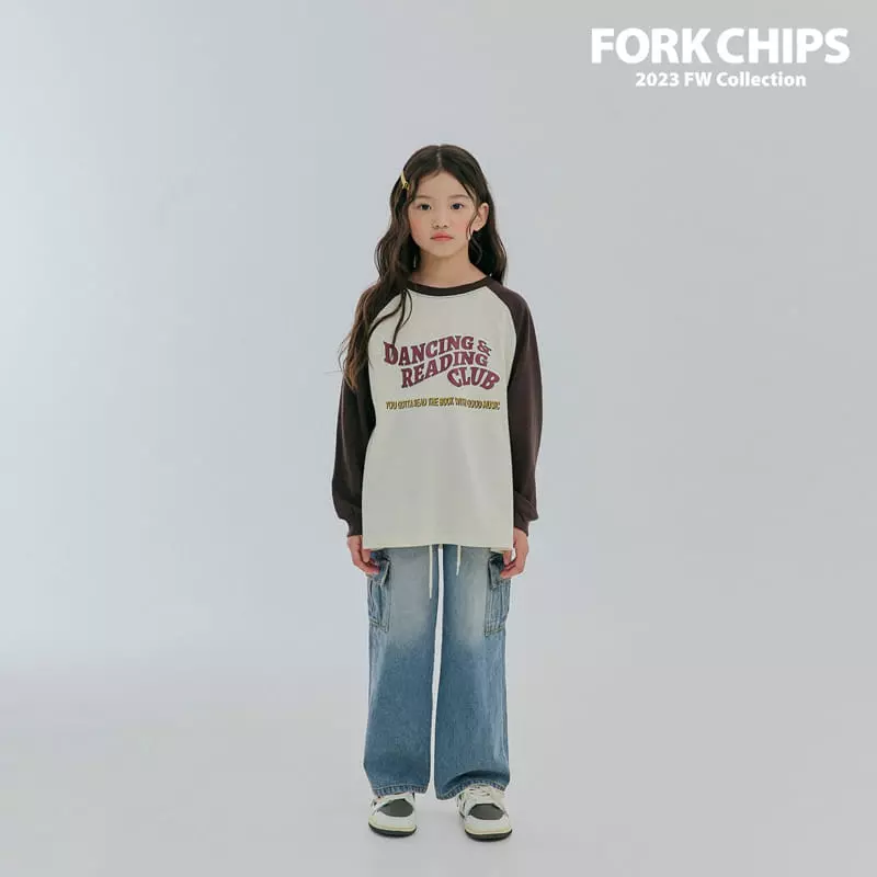 Fork Chips - Korean Children Fashion - #kidsshorts - Heavy Tee - 3