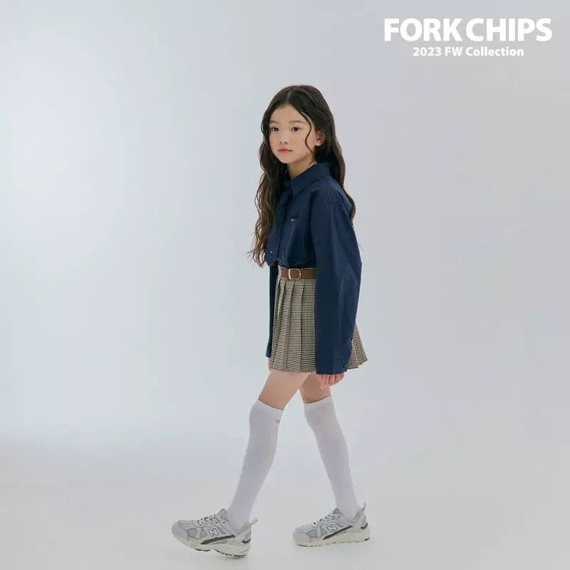 Fork Chips - Korean Children Fashion - #kidsshorts - Apfel Neck Tie - 3