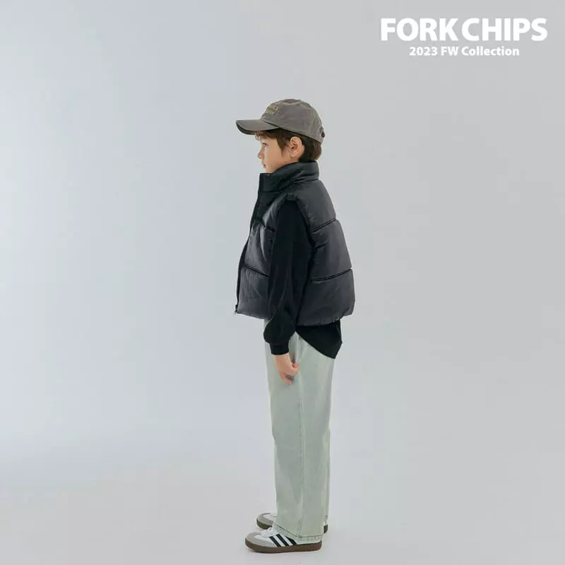 Fork Chips - Korean Children Fashion - #kidsshorts - Glove Padding Vest - 5