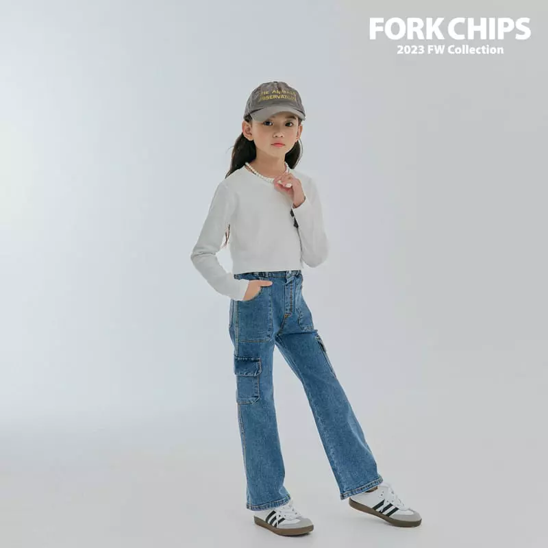 Fork Chips - Korean Children Fashion - #kidsstore - May Bootscut Jeans - 11