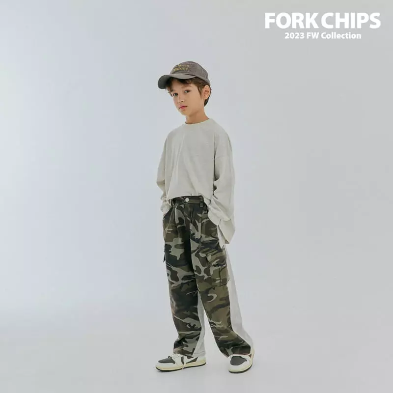 Fork Chips - Korean Children Fashion - #kidsstore - More Tee - 5