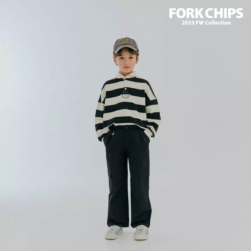 Fork Chips - Korean Children Fashion - #kidsstore - Kinder Stripes Sweatshirt - 3