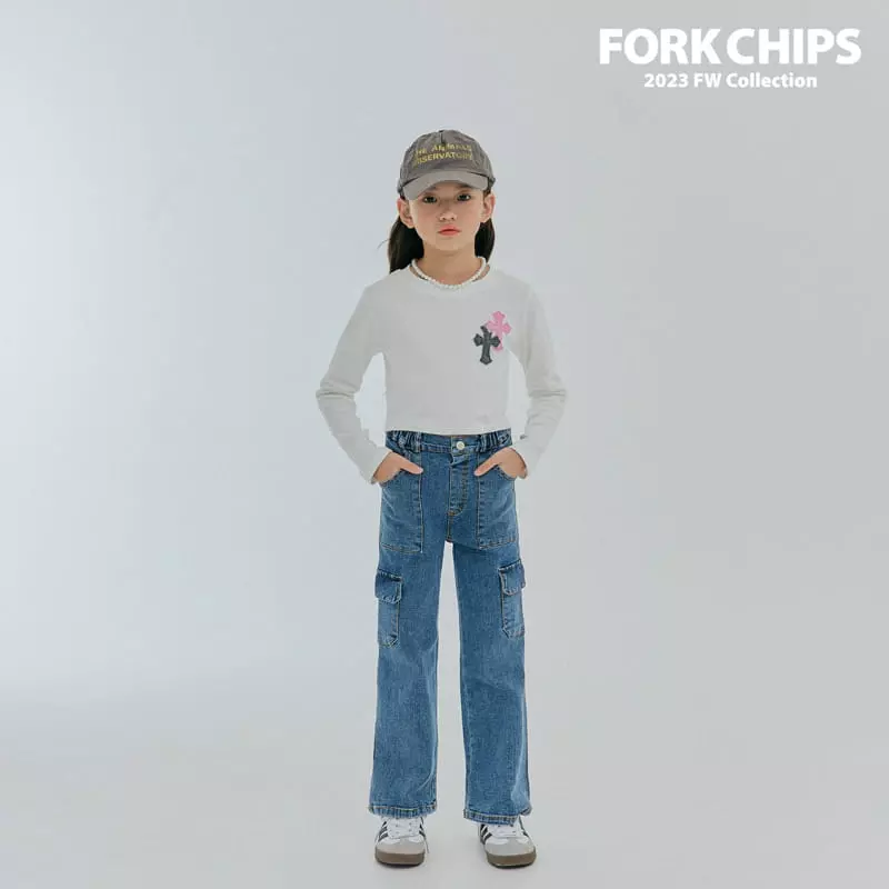 Fork Chips - Korean Children Fashion - #kidzfashiontrend - May Bootscut Jeans - 12