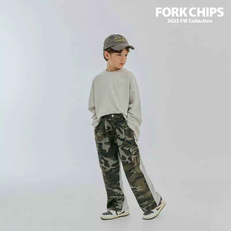 Fork Chips - Korean Children Fashion - #kidzfashiontrend - More Tee - 6