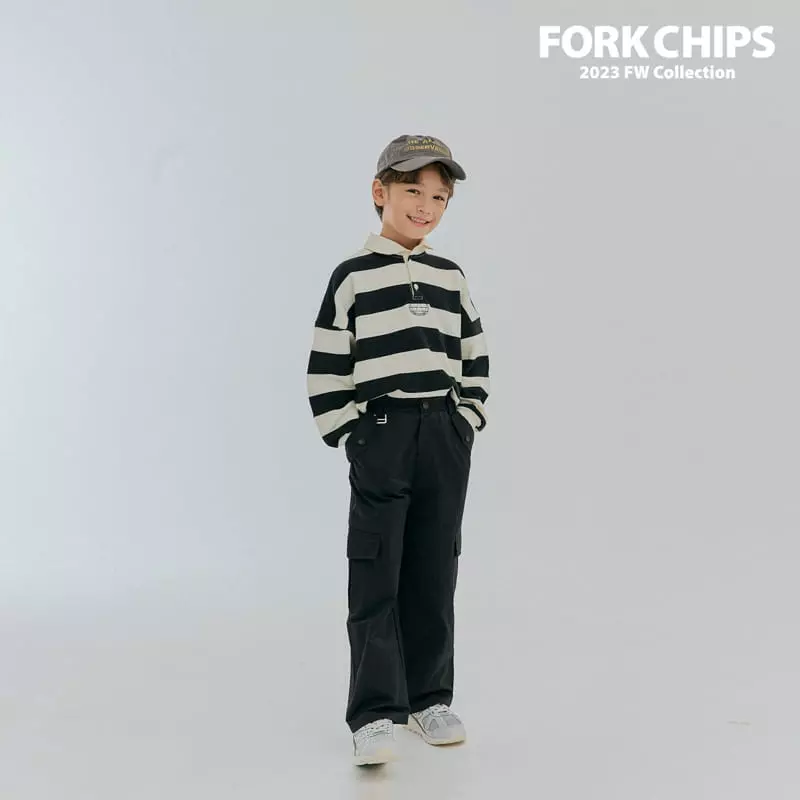 Fork Chips - Korean Children Fashion - #kidsstore - Kinder Stripes Sweatshirt - 4