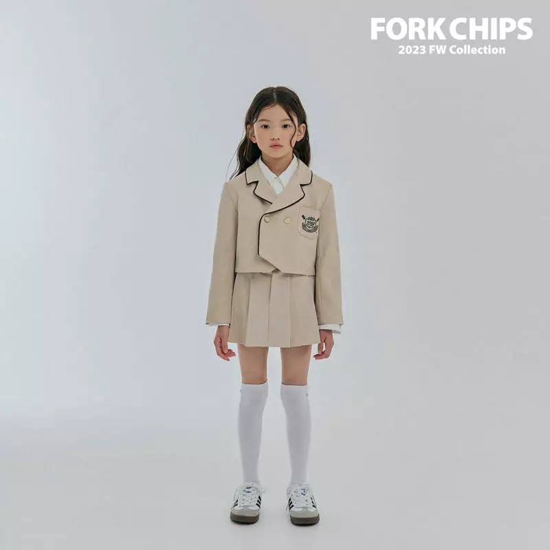 Fork Chips - Korean Children Fashion - #littlefashionista - Amber Wrinkle Skirt