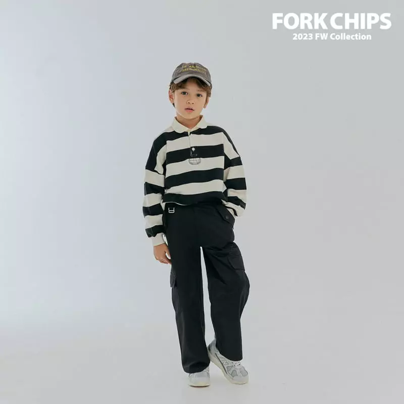 Fork Chips - Korean Children Fashion - #magicofchildhood - Kinder Stripes Sweatshirt - 7