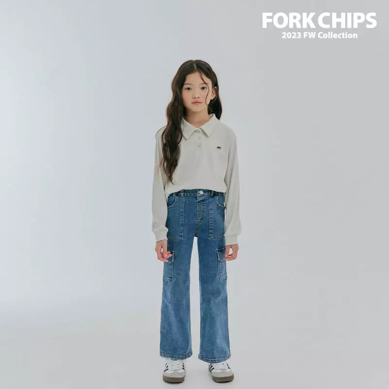 Fork Chips - Korean Children Fashion - #toddlerclothing - May Bootscut Jeans - 4