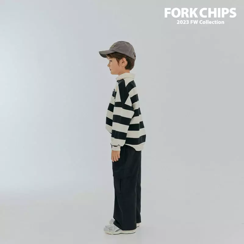 Fork Chips - Korean Children Fashion - #stylishchildhood - Kinder Stripes Sweatshirt - 12