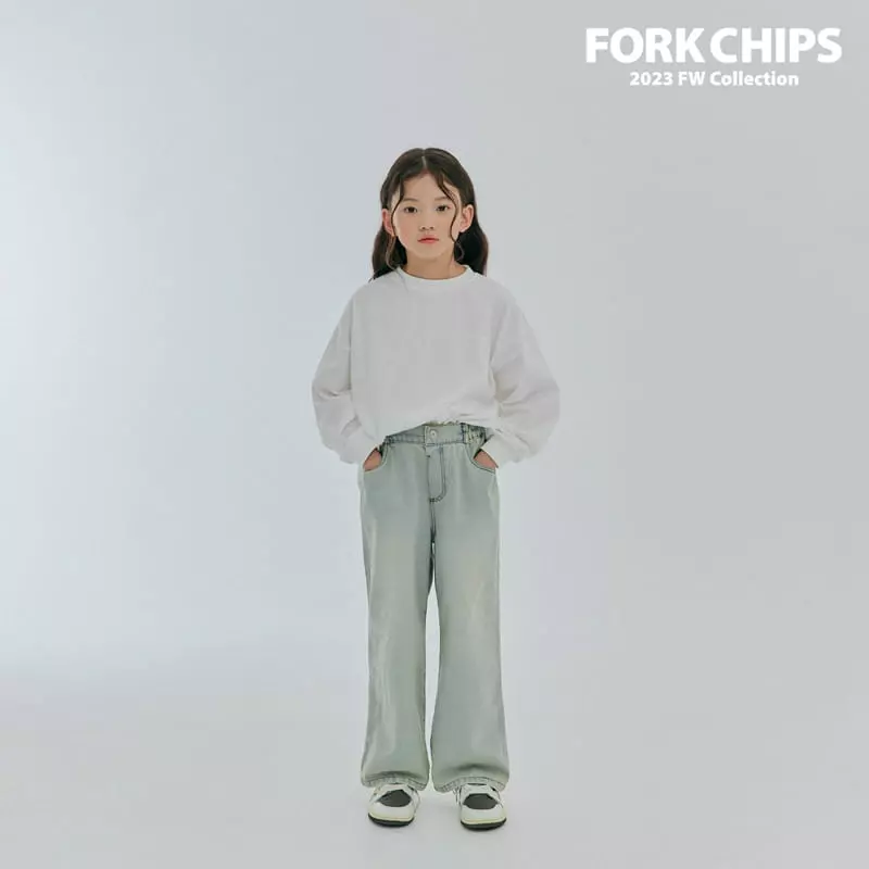 Fork Chips - Korean Children Fashion - #todddlerfashion - Hei Jeans