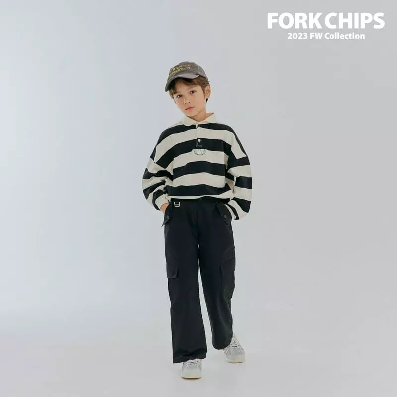 Fork Chips - Korean Children Fashion - #todddlerfashion - Kinder Stripes Sweatshirt - 10