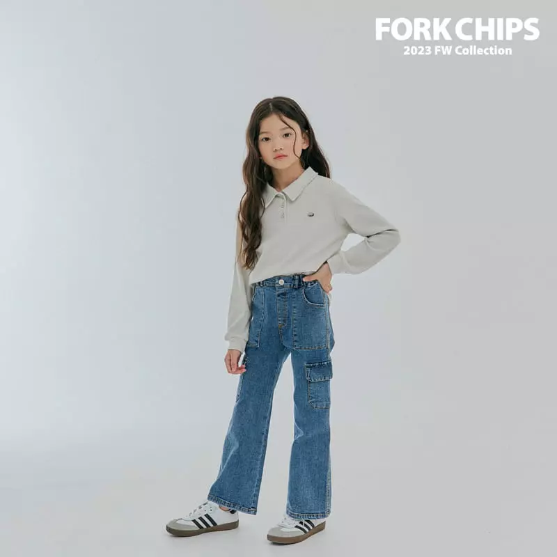 Fork Chips - Korean Children Fashion - #toddlerclothing - May Bootscut Jeans - 3