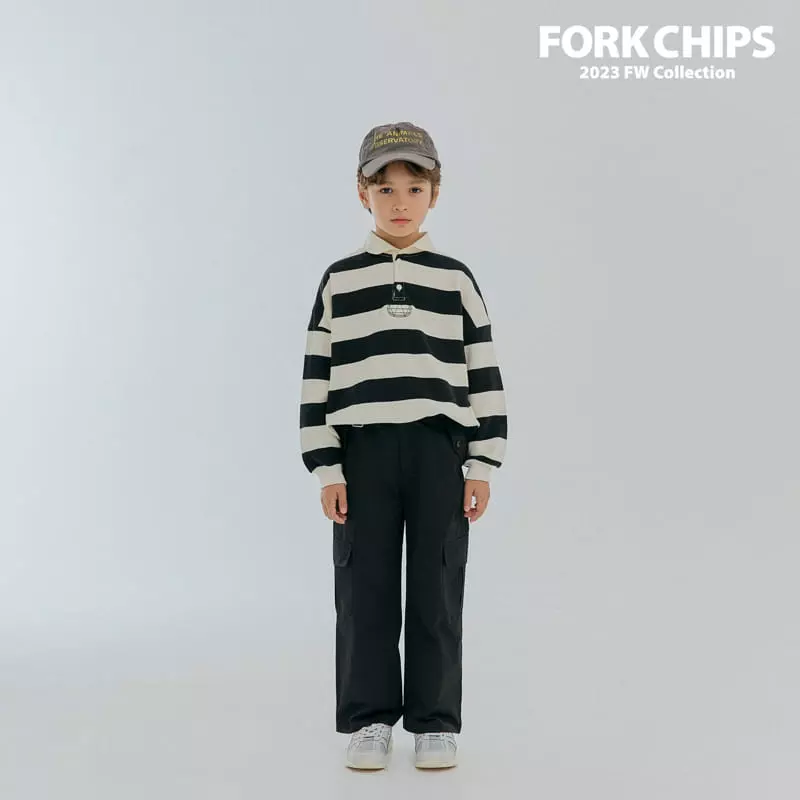 Fork Chips - Korean Children Fashion - #toddlerclothing - Kinder Stripes Sweatshirt - 11