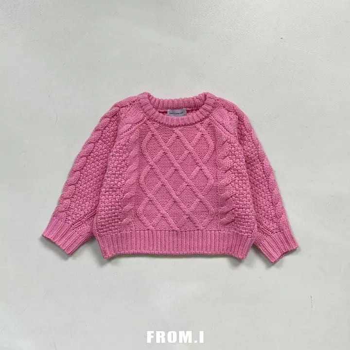From I - Korean Children Fashion - #childrensboutique - Loose Fit Twist Knit Tee - 4